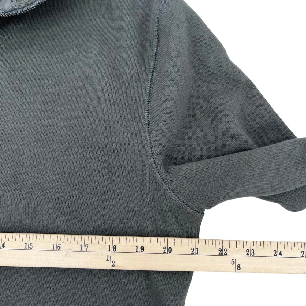 Banana Republic Mens Gray green Quarter Zip‎ Sweatshirt Pullover Size M